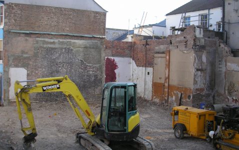 Demolition in July 2007