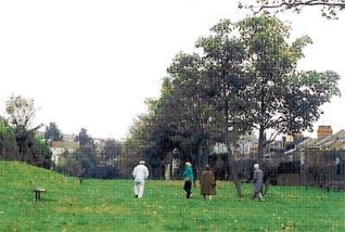 The site where the bomb dropped on the Kemp Town Railway line. This is now a public amenity. | Photo from the private collection of Rita Denman