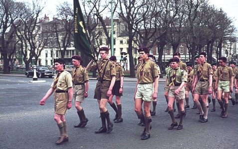 7th Brighton Scouts on parade