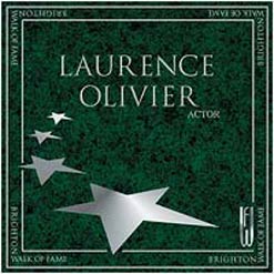 Laurence Oliver Plaque | Copyright: 2002 Walk of Fame Ltd