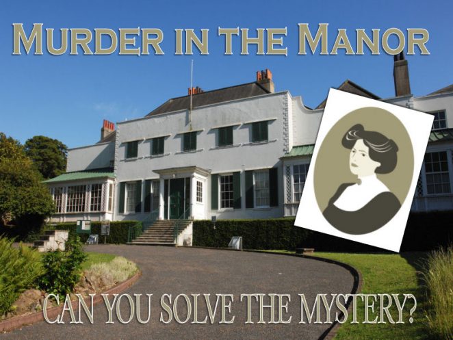 A murder mystery for you