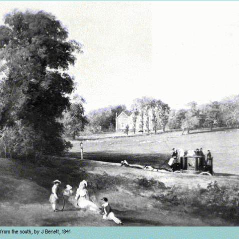 Image of Preston Park from the south, by J. Benett, 1841