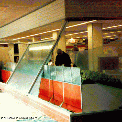 Windows blown in at Tesco's Churchill Square | Image from the 'My Brighton' exhibit