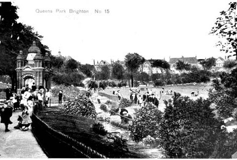 Old postcard of the Park | (Reproduced by permission from private collection)