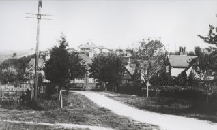 Reynolds Avenue, Withdean, c1930. This section of unmade road on the edge of Brighton became the bottom of Valley Drive. The empty downs leading to the Patcham windmill can just be seen at the top left. | Private collection of David Fisher