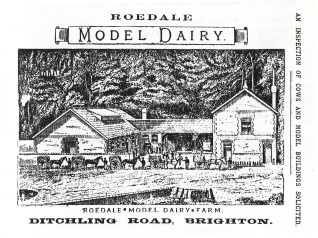 Advert from an 1891 trade directory showing the buildings with the steep bank copse behind | Reproduced with permission from 