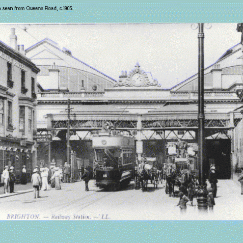 Brighton Station seen from Queen's Road c1905