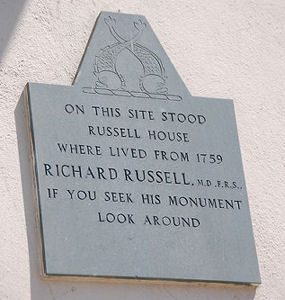 Dr Richard Russell's house was in the Old Steine