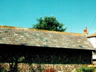 Slate roof tiles