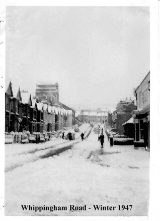 Whippingham Road in the winter of 1947 | Photo from the private collection of Rita Denman