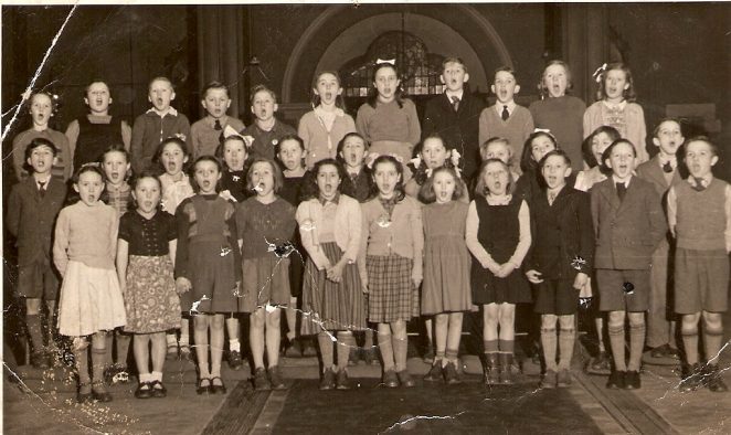 St Bartholomew's School mixed choir | From the private collection of Fred Hards