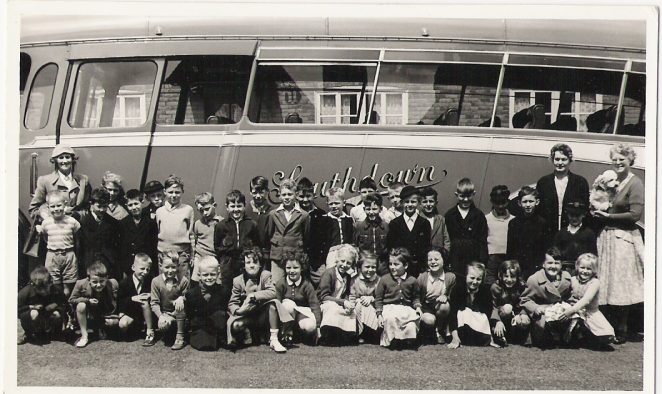 School trip for St Peter's School, Portslade | From the private collection of Alan Phillips