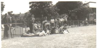 Steve Ovett(nearest camera) at a local match in Eastbourne | Photo by Peter Crowhurst