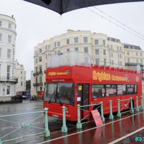 Not a day for an open top bus ride | Photo by Tony Mould
