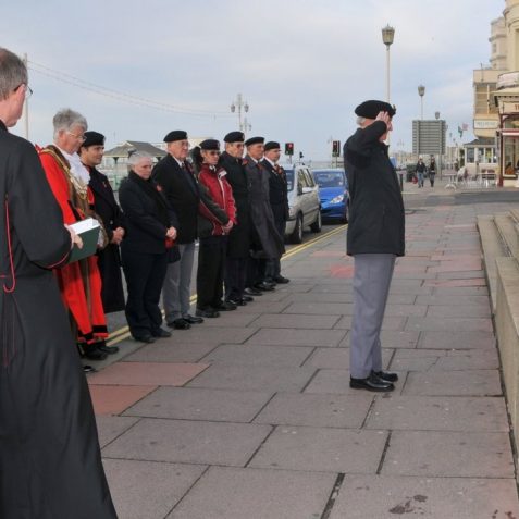 Remembrance ceremony for the Sussex Regiment