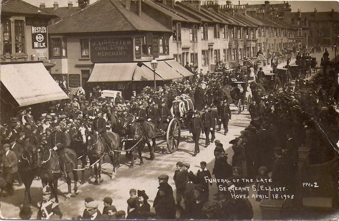 The Funeral of Sergeant S  Elliott 1908 | From the private collection of Graham Muggeridge