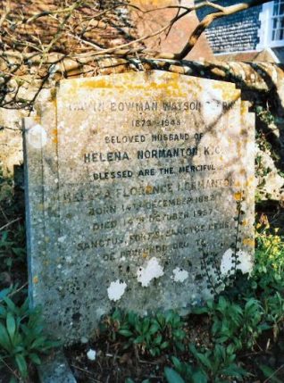 Photograph of the gravestone of Helena Normanton Q.C. | Photo by Jennifer Drury