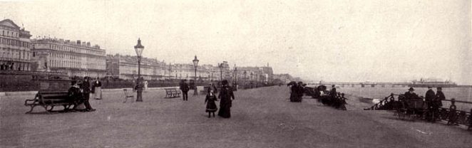 The seafront at Hove | Scanned from an original copy of '67 Views of Brighton, Hove and Neighbourhood', circa 1910, by kind permission of David Burgess