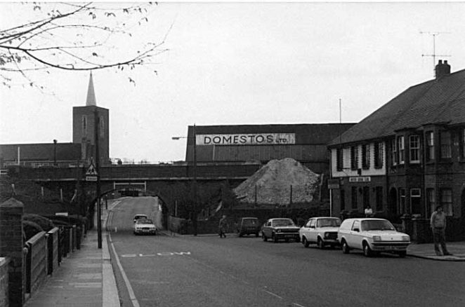 Picture shows bridge over Trafalgar Road, 1980 | Submitted to website by Ray Hamblett on 8-12-2002