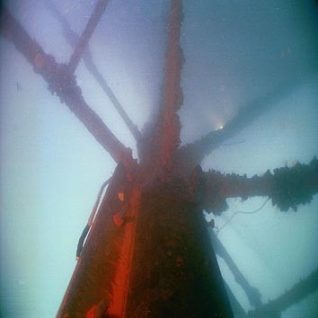 Underwater shot of West Pier structure | By Sean Clark