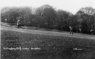 An early hole alongside Hollingbury Woods | HPGC Archive