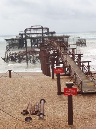Remains of the West Pier, photographed in 2005 | Photo by Tony Mould