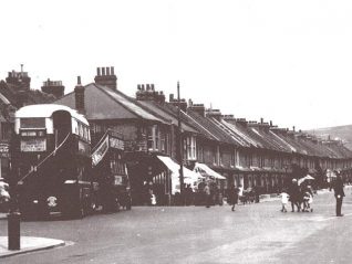 Newsagents at the bottom of Whitehawk Road | From a private collection