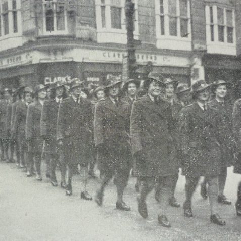 Woman's Land Army, New Road Brighton | Photo from the 1946 book, 
