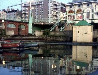 The West Pier boating lake in 1967: click on the image to open a large version in a new window | Photo by Peter Allison