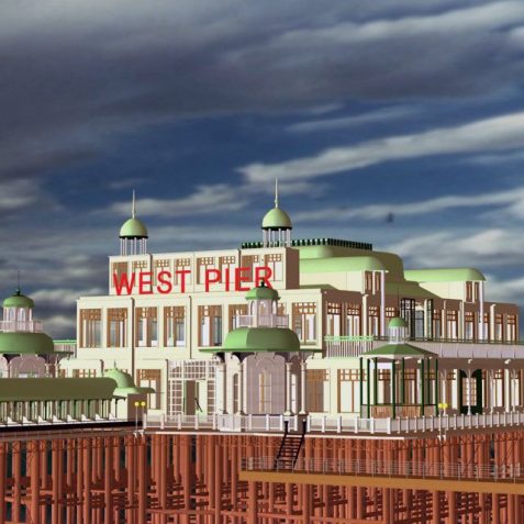 Digital reconstruction of the West Pier | Created by Ropertos Georgiou