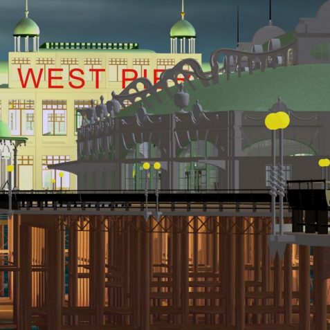 Digital reconstruction of the West Pier | Created by Ropertos Georgiou