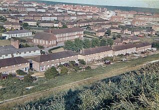 Whitehawk estate photographed in 1956 | From the private collection of Richard Shaw; click to open large version