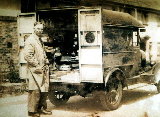 Lionel Richard Weal's mobile shop in Whitehawk, 1929 | Picture supplied by Richard Weal, grandson, on 01-02-2003