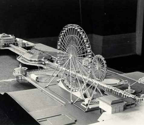 Model in support of idea to restore the West Pier with a funfair put forward in 1981 | Image reproduced with kind permission from Brighton and Hove in Pictures by Brighton and Hove City Council