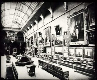 Brighton Art Gallery, Date unknown: Interior view of art gallery in Brighton Museum. | Image reproduced with kind permission from Brighton and Hove in Pictures by Brighton and Hove City Council