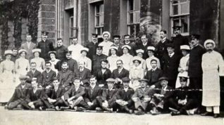 Workhouse Officers, 1913: Workhouse officers pose outside the workhouse on Elm Grove, 1913. | Image reproduced with kind permission from Brighton and Hove in Pictures by Brighton and Hove City Council