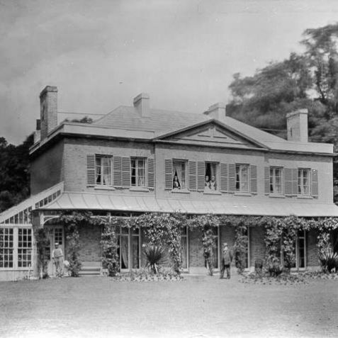 Moulsecoomb Place, c. 1890: The house has a yellow brick facade and was built in the early 18th century. It was remodelled in about 1790 for Benjamin Tillstone, thereafter becoming the seat of this family. The house has a central pediment and a single bow The veranda was added in about 1810. The South Wing was added in 1906. The house and its estate were acquired by Brighton Corporation in 1925 and became the headquarters of the Parks and Recreation department. It was sold to Brighton University In the mid-1980s. | Image reproduced with kind permission from Brighton and Hove in Pictures by Brighton and Hove City Council